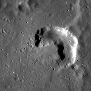Vulkankrater auf Merkur