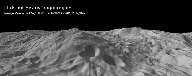 Südpolregion von Vesta