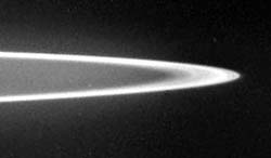 Ringe des Jupiter gesehen von Voyager 2