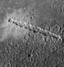 Kraterkette auf Ganymed