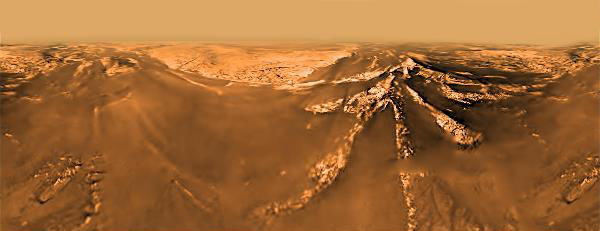Oberfläche des Titan