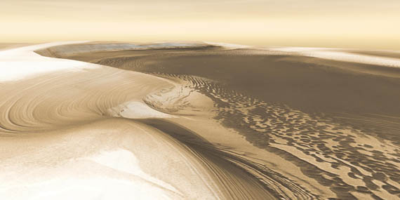 Nordpolregion des Mars