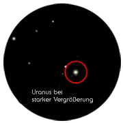 Uranus durch ein Teleskop