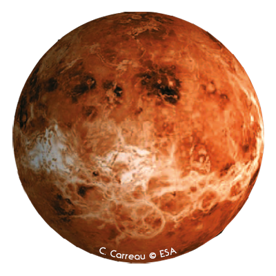 Oberfläche der Venus gesehen von VEX