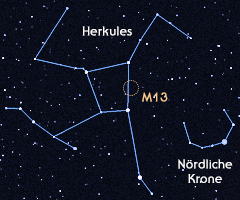 Herkules mit M13